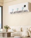 Air Conditioner Wind Deflector, Bedroom Anti-Direct Blowing Suction Cup Wind Guide Fan, Djustable Air Conditioner Wind Deflector Fan, Suitable For Air Conditioning/Air Conditioning Bottom (3, Blue)