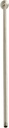 Westbrass 1/2" IPS x 36" Ceiling Mounted Shower Arm with Flange, Polished Nickel, D3636A-05