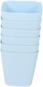 Ciieeo 6pcs Portable Plastic Hanging Cup Holder Baskets for Rolling Cart Storage Kitchen Organization for Utensils and Office Supplies Stylish and Easy to Clean