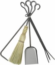 Enclume 4Piece Long Fireplace Tools