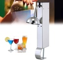 Commercial CO2 Ice Cup Machine - Instant Glass Froster for Bar & Restaurant | Stainless Steel Upright Wine Glass Chiller | 6 Seconds Per Cup