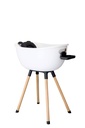 Luxury Baby Bathtub with Wooden Stand – 3-Stage Convertible, Ergonomic & Back-Saving Design (Black Bundle (Modern))