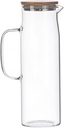 High Borosilicate Glass Water Pot with Lid Heat Resistant Large Capacity Cold Water Jug for Fruit Juice Iced Tea and Homemade Drinks Thickened Explosion Transparent Pitcher