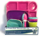24-Piece Kids"Dinnerware Set (Multicolor, Tableware)
