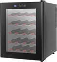 20 Bottle Wine Cooler Fridge,Freestanding Wine Refrigerator with Air-Cooled Frost-Free System,Wine Cellar with High-Definition Digital Display & Touch Panel Buttons,Fast Cooling Quiet
