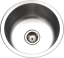 Houzer Club 18 inch Stainless Steel Undermount Single Round Bowl Bar Sink with Strainer - CF-1830-1