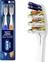 Oral-B Pulsar Pro-Health Expert Clean, Battery electric toothbrush, 2 count MEDIUM toothbrush pack, removes plaque, travel essentials tooth brush