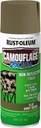 Rust-Oleum 279176 Camouflage 2X Ultra Cover Spray Paint, 12 oz, Army Green