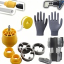 Electric Drill Compatible PVC Pipe Threader Kit, PVC Pipe Threader with 3 Dies, 1/2", 3/4", 1",PVC Thread Maker Tool for Electric Drill - Plastic Pipe Tap Die Set, Pipe Threader Kit (Set A+B)