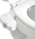 Bidet Attachment for Toilet Seat, Self-Cleaning Bidet Toilet Seat Attachment with Adjustable Bidet Sprayer & Angle Control, Easy Installation (Chrome)
