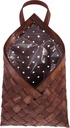 Kichvoe Coffee Wood Woven Hanging Basket, 150 cm