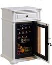 Retro Wine Cellar, Independent Wine Cellar, CNC Temperature-Adjustable Constant Temperature Refrigerator, Silent Beverage Cooler (Brown 60 * 55 * 98cm, White