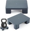 2 Pack Dunnage Rack, 4.72" Height Plastic Dunnage Rack, 1000+ Pound Capacity Storage Commercial Food Service Storage in Restaurant Kitchens Shop (Gray)