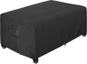 iBirdie Rectangular Gas Fire Pit Table Cover 64 x 30 inch Outdoor Waterproof and Weatherproof Heavy Duty 600D, Patio Furniture Coffee Table Fireplaces Covers