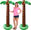 Giant Inflatable Palm Trees - 2 Pack - 6 Foot Super Sturdy Trees for Luau Parties, Beach Decor, Poolside Ambiance, Tropical Theme Decor & Outdoor Fun, Easy Inflation