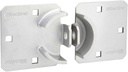 Master Lock Chrome Hasp Lock, Heavy Duty Hidden Shackle Lock and Hasp, Solid Steel Lock for Trucks, Trailers, or Vans, 9 Inches Wide, 770