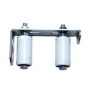 Heavy Duty Adjustable Sliding Gate Guide Roller with Double Ball Bearing Nylon Wheels