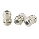 uxcell Stainless Steel PG7 3.0-6.5mm Waterproof Connector Cable Gland 3 Pcs