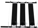 Fridge Drink Dispenser Self Pushing, Width Adjustable, Rainproof Soda Can Organizer for Refrigerator, Holds Cans and Bottles, Black (3Pcs)