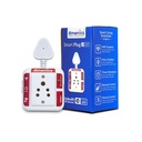 Smart Plug 6amp, Wi-Fi activé, Fonction minuterie, IR Remote Compatible, Contrôle App, 6A/1000W Max Load, Blanc