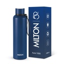 Milton Aura 1000 Thermosteel Water Bottle, 24 Hr Hot and Cold I Leak Proof Lid, ISI Certified I Vacuum Insulated I for Office, Gym, School I Dark Blue