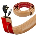 HASTHIP® 6.6FT Floor Cord Cover Self Adhesive Cord Hider Cable Protector