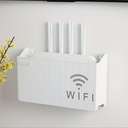 Wall Mount WiFi Router Shelf, White