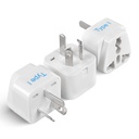 India to Australia Converter Plug Universal Socket Adapter Type-I (Pack of 3) for China, New Zealand, Argentina, Cross 3Pin Plug Universal Input (Pack of 3-3Pin Australia Adapter)