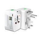 MX Universal Travel Adapter with Type C, Worldwide Universal Travel Adapter All Over 150 International Travel Adapter, Universal Socket Compatible - UK, Europe, UA, Australia, China, Japan & Thailand