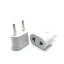 Protium Universal EU-2pin in - 2pin to US AU in-2 pin ac travel power plug charger adapter (for smart power strip, smart plug) - 2 pcs- White