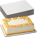Fit Meal Prep 20 Pack 14x10 Rectangle Cake Boards Quarter Sheet Cake Board, Disposable Pizza, Desserts and Pastries Food Bottoms White Cardboard, Grease Proof and Moisture Resistant