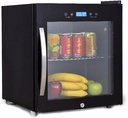 Two-Zone Wine Cabinet, Independent Wine Cellar, Transparent Tempered Glass Door, Temperature-Adjustable Beverage Ice Bar