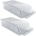 2PCS Soda Can Dispenser Drink Holder, Stretchable Canned Food Storage Container Plastic Soda Can Holder Container for Refrigerator
