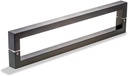 KEYTIGER 12 Inch Length Stainless Steel Matte Black Painted Door Handles Back-to-Back, Modern Door Handle Pulls for Commercial Glass Entrance Doors Sliding Barn Doors Home Glass Shower Pulls