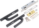 Acouto Aluminium Oy Duty Entrance Door Handle Lock Set - Burglar Proof Silent Home Door Handle Lock for Enhanced Security