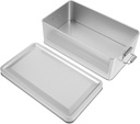 Vintage Storage Box for Candy and Cookies Airtight Tinplate Container Elegant Silver Finish for and Home Organization