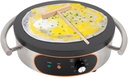 Commercial Crepe Griddle Electric Crepe Maker Machine, 1500W 16inch Commercial Crepe Machine Nonstick Round Crepe Griddle, 122°F-572°F Temp. Range for Blintzes, Crepes, Tortillas, Eggs