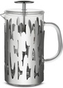 Alessi BM12/8 Barkoffee Press Filter Coffee Maker or Infuser in 18/10 Stainless Steel and Glass, 8 Cups