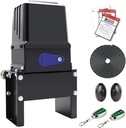 TOPENS CK2500 Automatic Sliding Gate Opener Chain Drive Electric Gate Motor for Heavy Driveway Slide Gate Up to 5700 Pounds Security Gate Operator AC Powered with 20ft Roller Chain and Remote Control