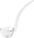 Badash 6" Small Glass Gravy Ladle, Artisan Heritage Quality Mouth-Blown Lead-Free Crystal, Elegant Small Spoon-Sized Serving Clear Utensil perfect For Sauce & Salad Dressing, Presentation Packaging