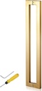 Door Pull Glass Door Pull Push Door Handle - Heavy Duty Sliding Barn Door Handle Set Contemporary Stainless Steel Bar Handle All Install Fitting Included/ (Gold 80Cm/32Inch)