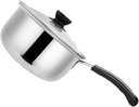 Pot Non- Pan with - Lid for Soups Stews Pasta and More Compatible with Gas Electric and Induction Cookers