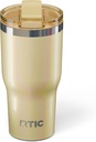 RTIC 30oz Essential Tumbler with Lid, Ceramic Lined, Insulated, Stainless Steel, Metal, Double Wall Vacuum-Insulation, Travel Cup for Iced Coffee, Tea, Hot and Cold Drink, Sunlight Glitter