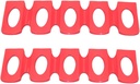 3pcs Silicone Beverage Can Storage Mat Red Drink Organizer for Refrigerator High Temperature Low Temperature Resistant Easy to Clean Space-Saving Holder for Beer and Soft Drinks