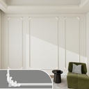 Wall Molding Peel and Stick Panel - Wall Decoration Kit with Corner Flower, Easy Peel and Stick Wall Panels for Interior Wall Decor, No Uneven Diagonals(12 Corner Flowers+757 Inches)