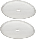 2pcs Stainless Steel Mesh Filter Set for Tea and Coffee Makers Reusable Anti- Fine Mesh Screens Fit for Brewing Accessories