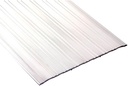 Pemko-2748A36 Aluminum Fluted Saddle Threshold, Mill Finish, 8"W x 36"L x 1/4"H