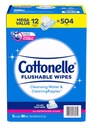 Cottonelle Fresh Care Flushable Cleansing Cloth, 504 Count