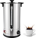 LYNICESHOP Commercial Coffee Urn, 15L Electric Catering Hot Water Boiler, Stainless Steel Automatic Hot Water Dispenser, Coffee Tea Urn, Silver