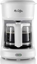 Mr. Coffee 2134286 ® 5-Cup Mini Brew Switch Coffee Maker, White